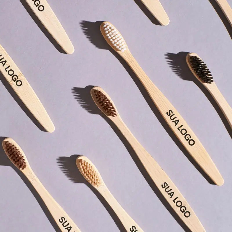 Escovas de Dentes de Bambu Personalizadas | 100 - 3000 UN