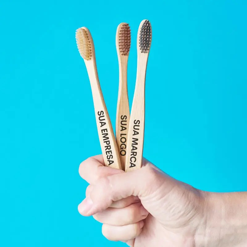 Escovas de Dentes de Bambu Personalizadas | 100 - 3000 UN