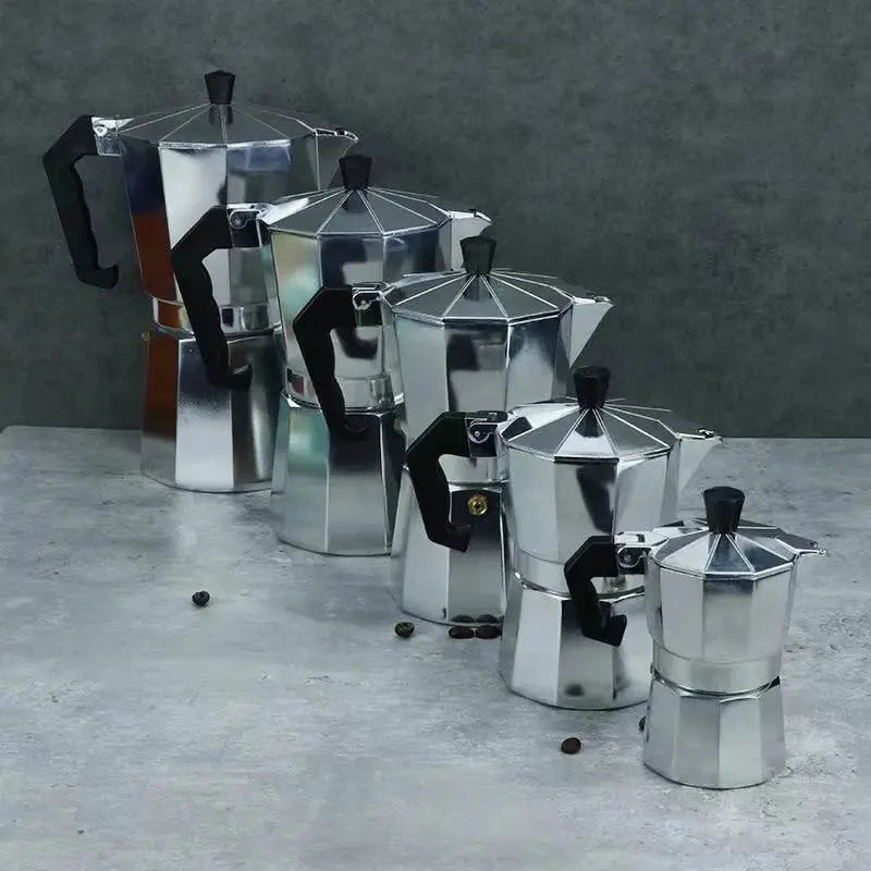 Cafeteira Italiana Moka Alumínio 3/6/9/12 Xícaras de Café Puro