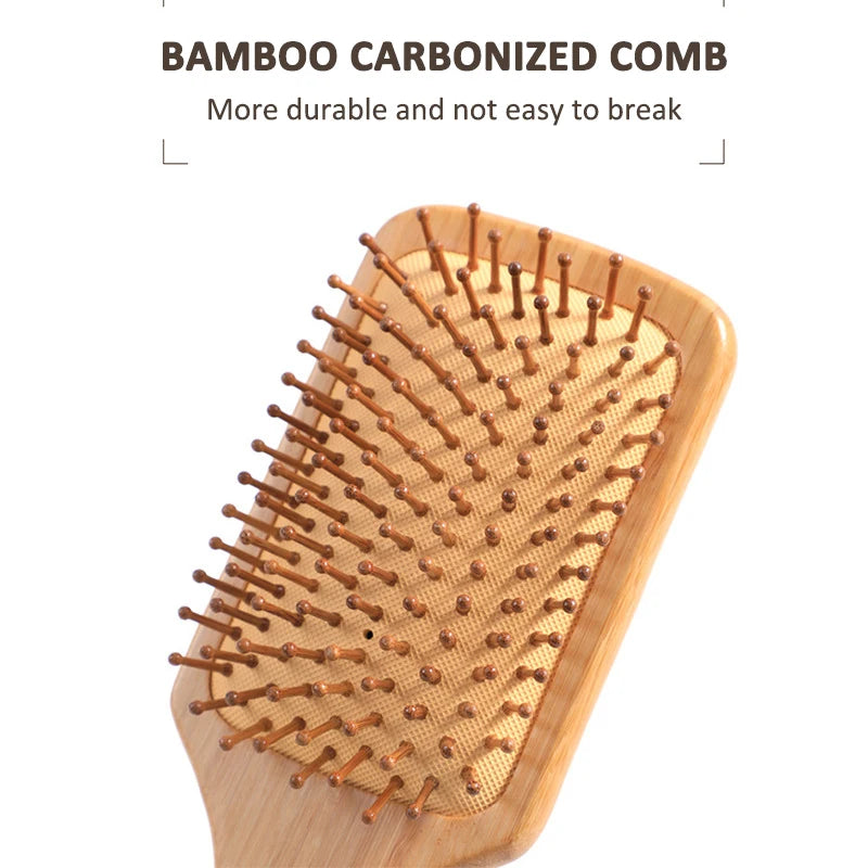 Pente de Cabelo de Bambu com Almofada de Ar - eKoloja