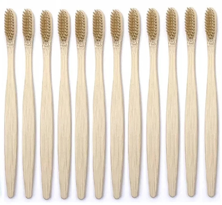 Escova de Dentes de Bambu com Cerdas Macias (Kit 36pcs) - eKoloja