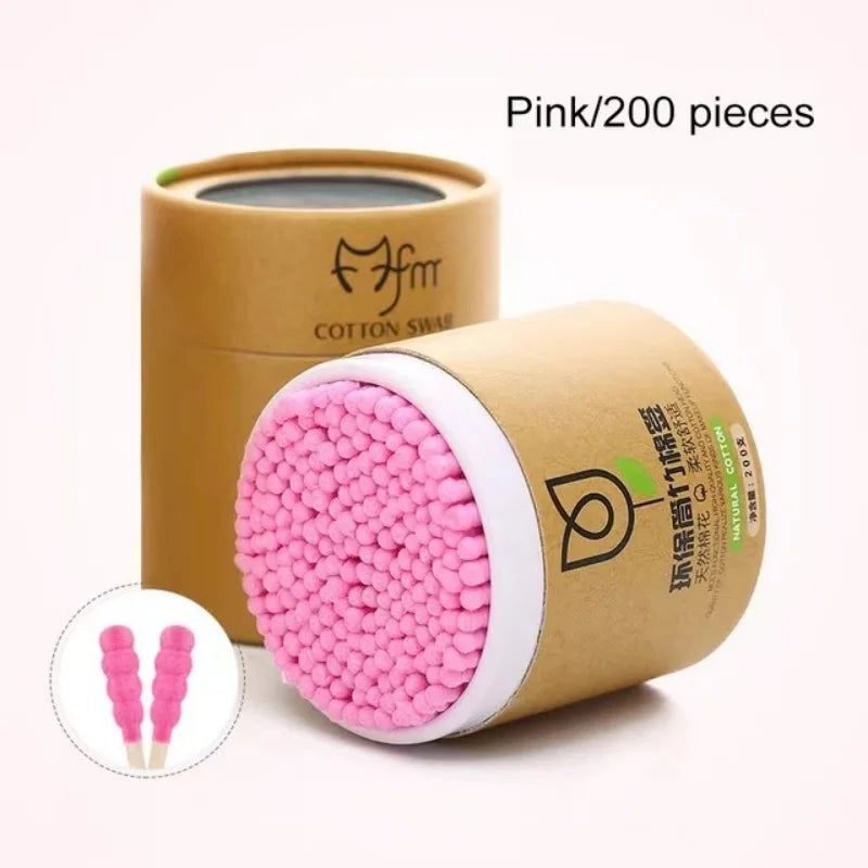 Cotonetes de Bambu com Dupla Ponta – 200 Unidades
