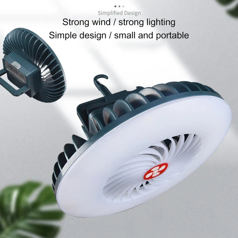 Led Portátil Com Ventilador