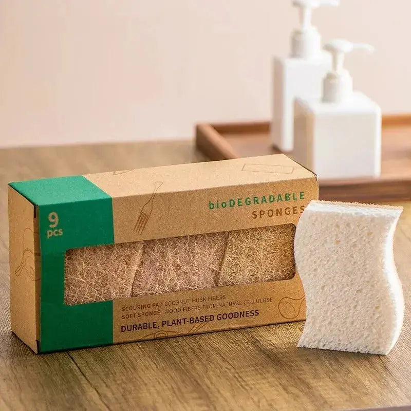 18 Esponjas de Cozinha Natural e Ecológica (dura 18 meses)