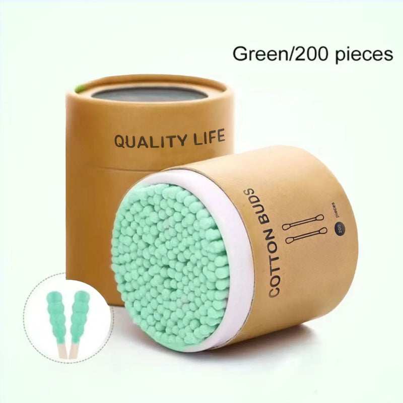 Cotonetes de Bambu com Dupla Ponta – 200 Unidades