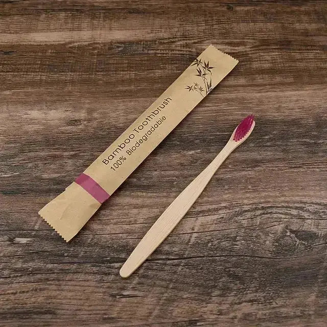 100 Escovas de Dentes de Bambu – Cerdas Macias - PERSONALIZÁVEIS