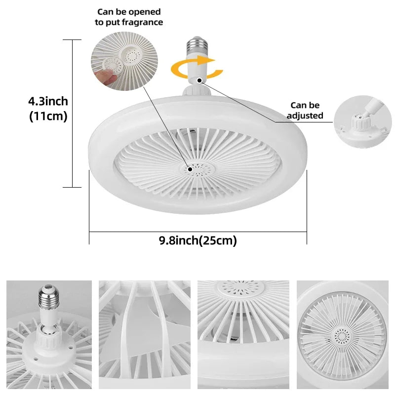 Ventilaor de Teto com Led