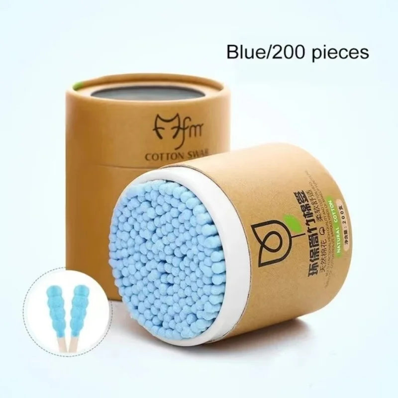 Cotonetes de Bambu com Dupla Ponta – 200 Unidades