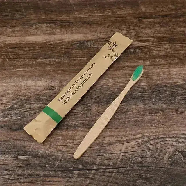 100 Escovas de Dentes de Bambu – Cerdas Macias - PERSONALIZÁVEIS