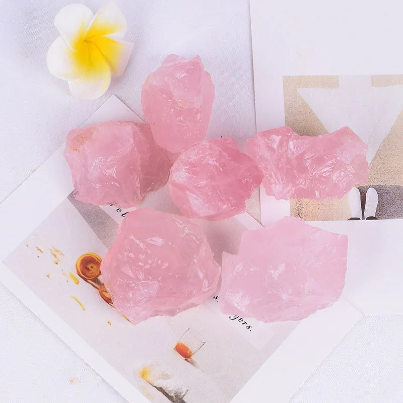 Pedra Natural (Quartzo Rosa) (1pc)