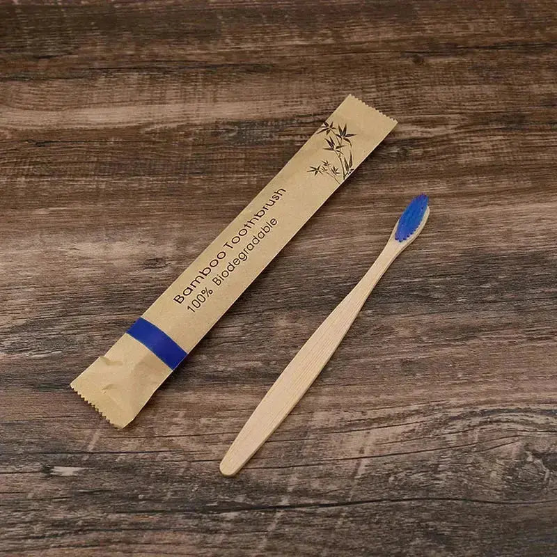 100 Escovas de Dentes de Bambu – Cerdas Macias - PERSONALIZÁVEIS