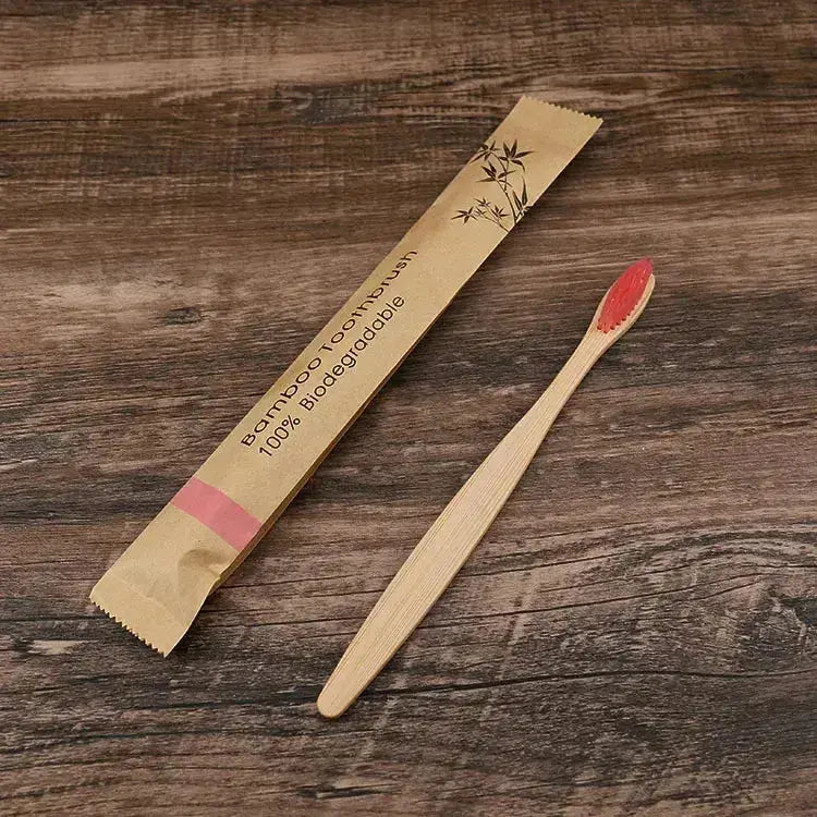 100 Escovas de Dentes de Bambu – Cerdas Macias - PERSONALIZÁVEIS
