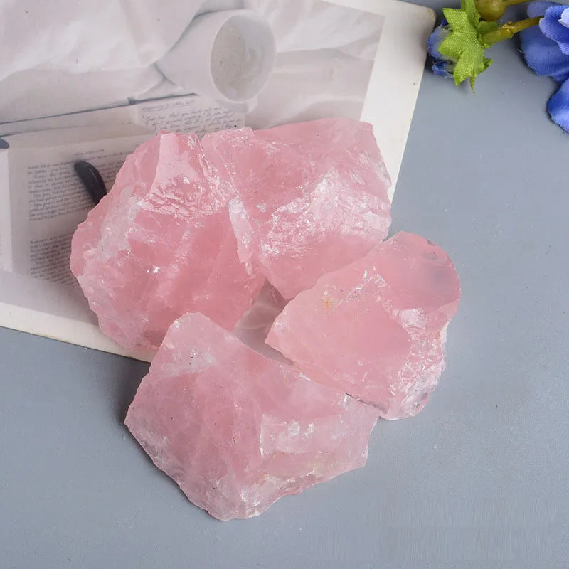 Pedra Natural (Quartzo Rosa) (1pc)