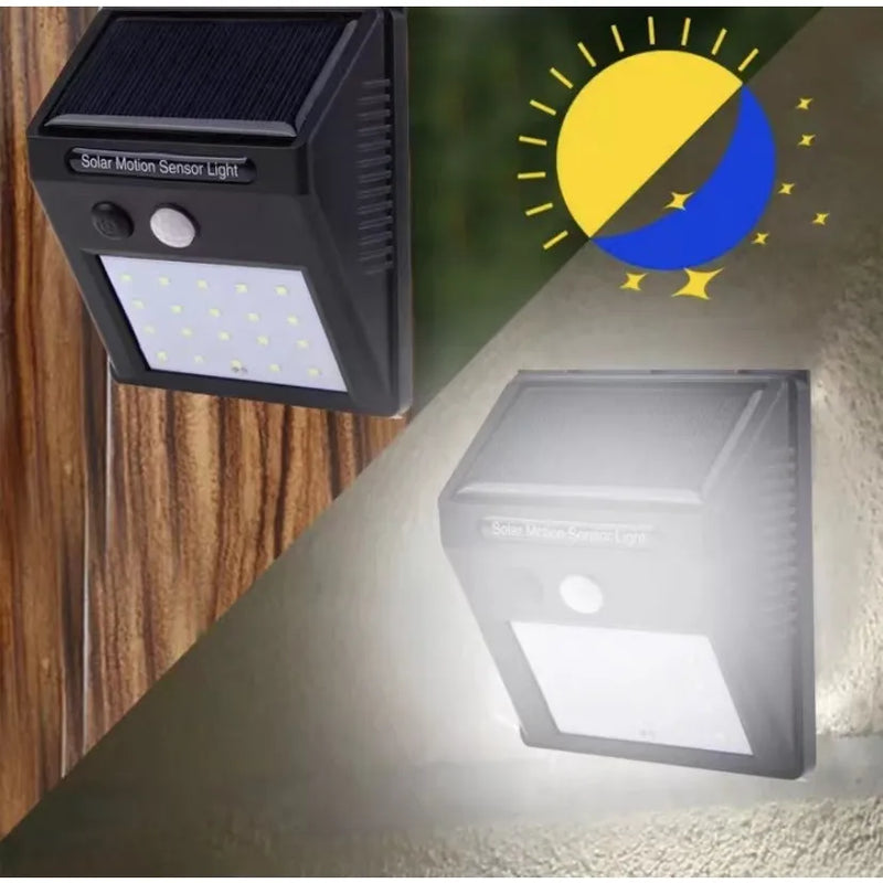 Luminária Solar Luz LED com Sensor de Presença Automático (20 LEDs) - eKoloja