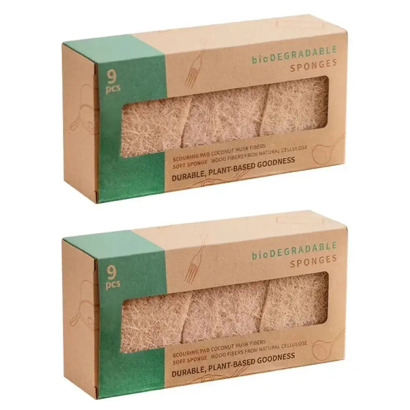 18 Esponjas de Cozinha Natural e Ecológica (dura 18 meses)