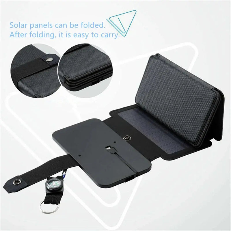 Carregador Solar Portátil Kernuap 10W 4 paneis 5 paneis - eKoloja