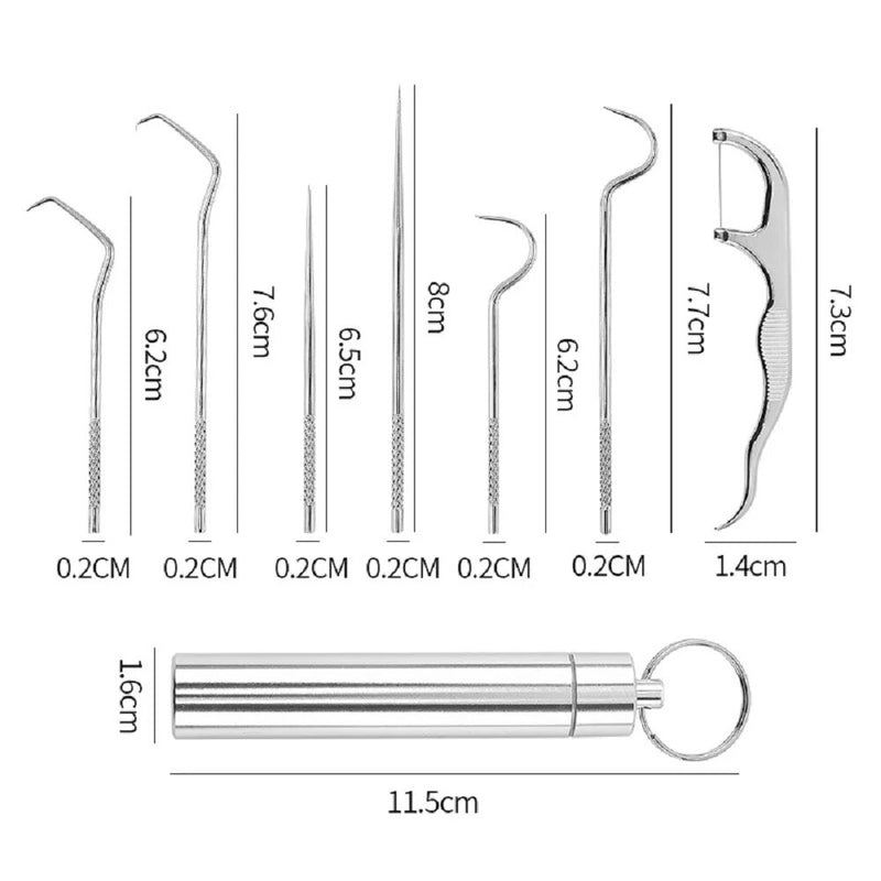 Palitos de Dente de Aço Inoxidável - eKoloja