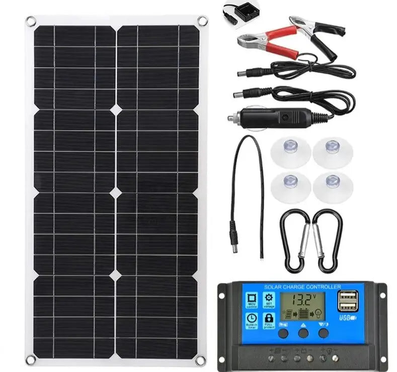 Painel Solar de Cristal Único, 600W 10A 20A 30A 40A 50A 100A - eKoloja