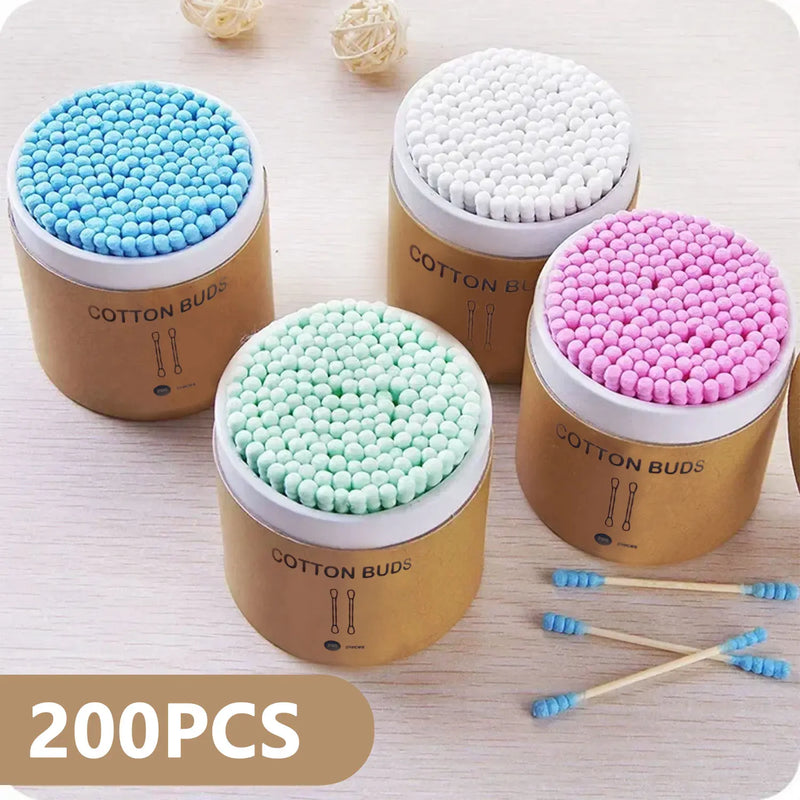 Cotonetes de Bambu com Dupla Ponta – 200 Unidades