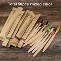 100 Escovas de Dentes de Bambu – Cerdas Macias - PERSONALIZÁVEIS