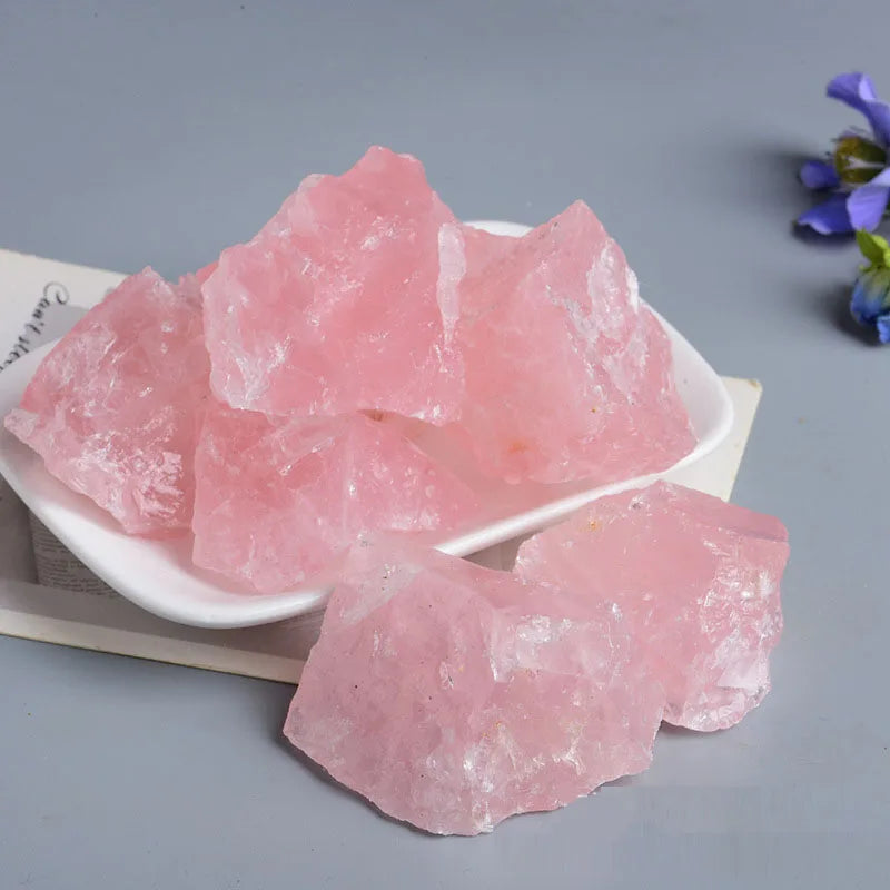 Pedra Natural (Quartzo Rosa) (1pc)