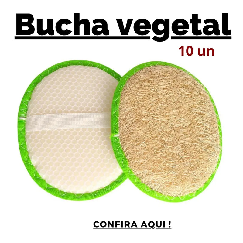 Bucha Vegetal Para Banho Esfoliante Totalmente Natural 10 Unidades