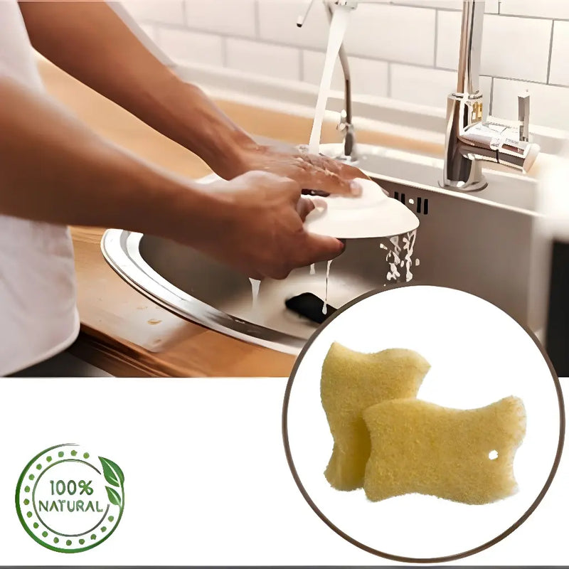 Kit 10 Buchas Esponjas Multiuso Tipo Vegetal de Banho Esfoliante para Pele Sensível e Limpeza Corporal