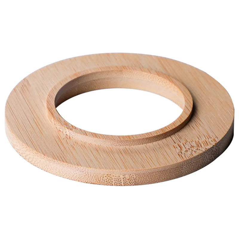 Coador De Café Vidro V60 101 ou 102 Médio Com Argola de Bambu