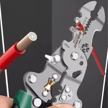 18 em 1 Alicate Automático Dobrável Decapador Crimpador Eletricista Descacador Fios Decapador