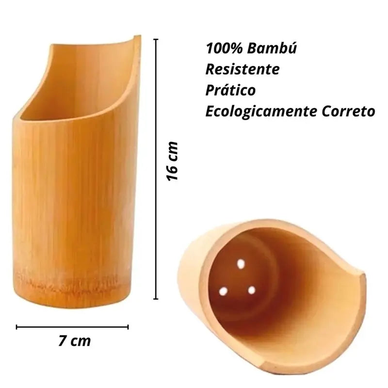 Kit de Colheres de Bambu – Utensílios de Cozinha Sustentáveis e Resistentes (5 Peças)