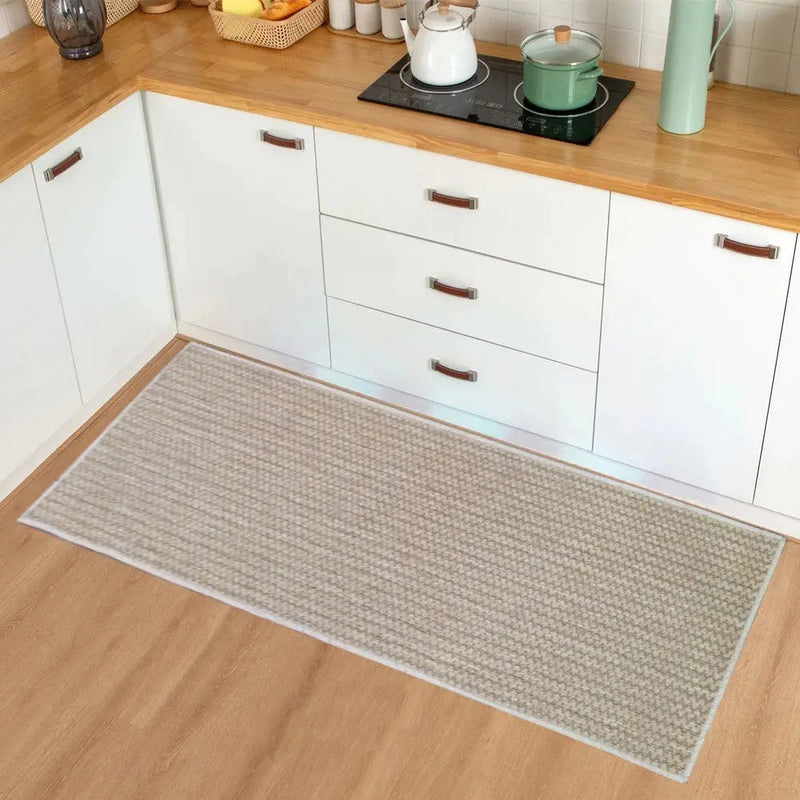 Tapete Passadeira de Cozinha Antiderrapante Sisal 1,50m x 0,50m – Estilo, Conforto e Segurança