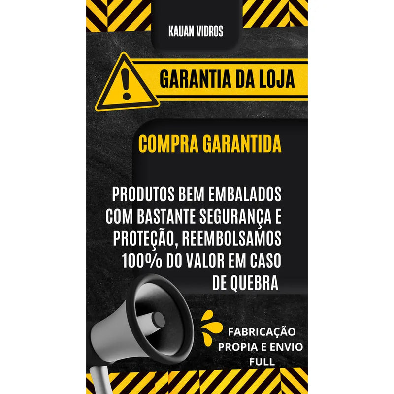 TABUA DE CORTA CARNE INQUEBRAVEL VIDRO 8MM LAPIDADO