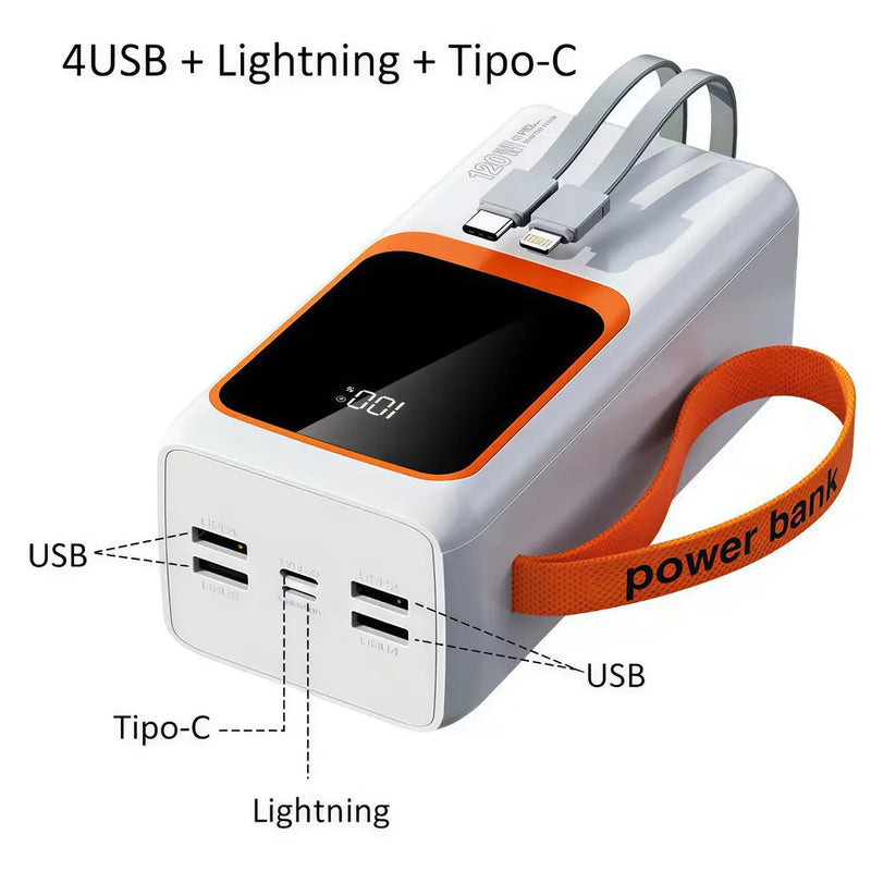 Carregador Portátil Bateria Power Bank 80000mah / 50000mah Turbo 22.5W