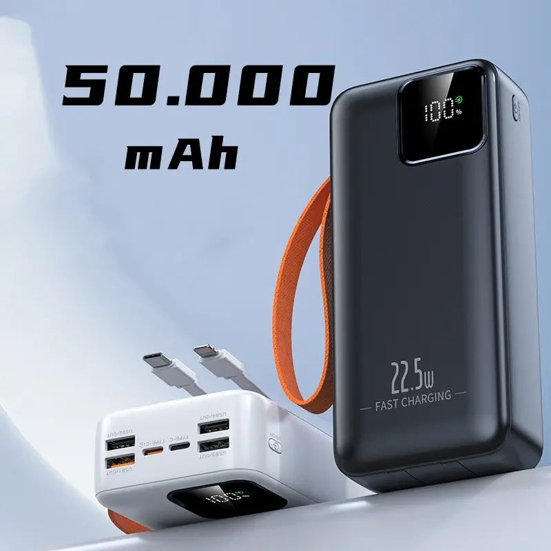 Carregador Portátil Bateria Power Bank 80000mah / 50000mah Turbo 22.5W
