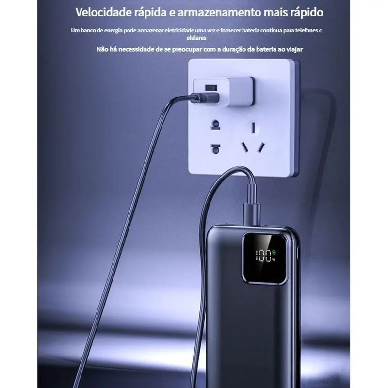 Carregador Portátil Bateria Power Bank 80000mah / 50000mah Turbo 22.5W