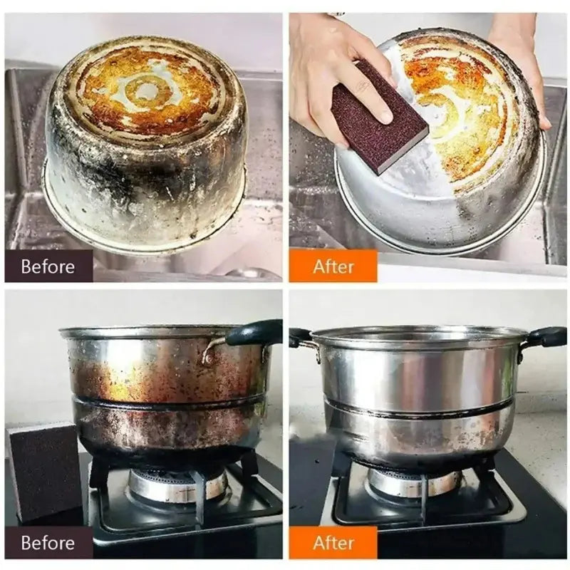 Esponja Para Lavar Louça , Esfregão De Carboneto De Silício , 10 Peças , Remoção De Ferrugem De Cozinha , Escova De Limp